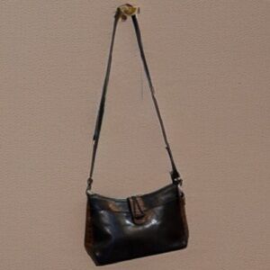 Brahmin Black and Brown Crossbody Bag
